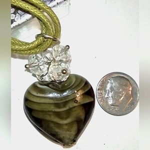 Murano Glass Heart Pendant